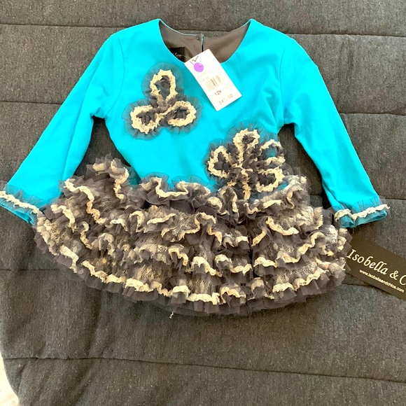 Isobella & Chloe Other - New  girl beautiful ruffle shirt boutique Isobella & Chloe